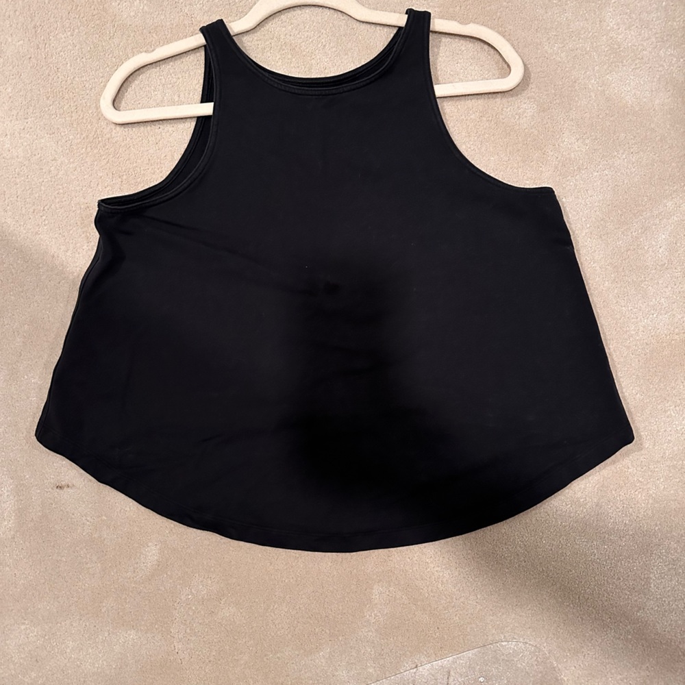 Lululemon black cotton A-line tank